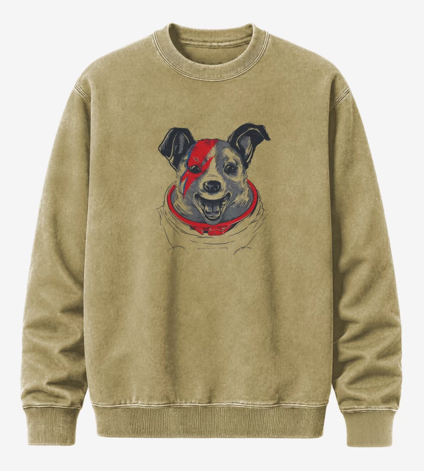 Poleron Polo Acid Wash Beige de Laika stardust