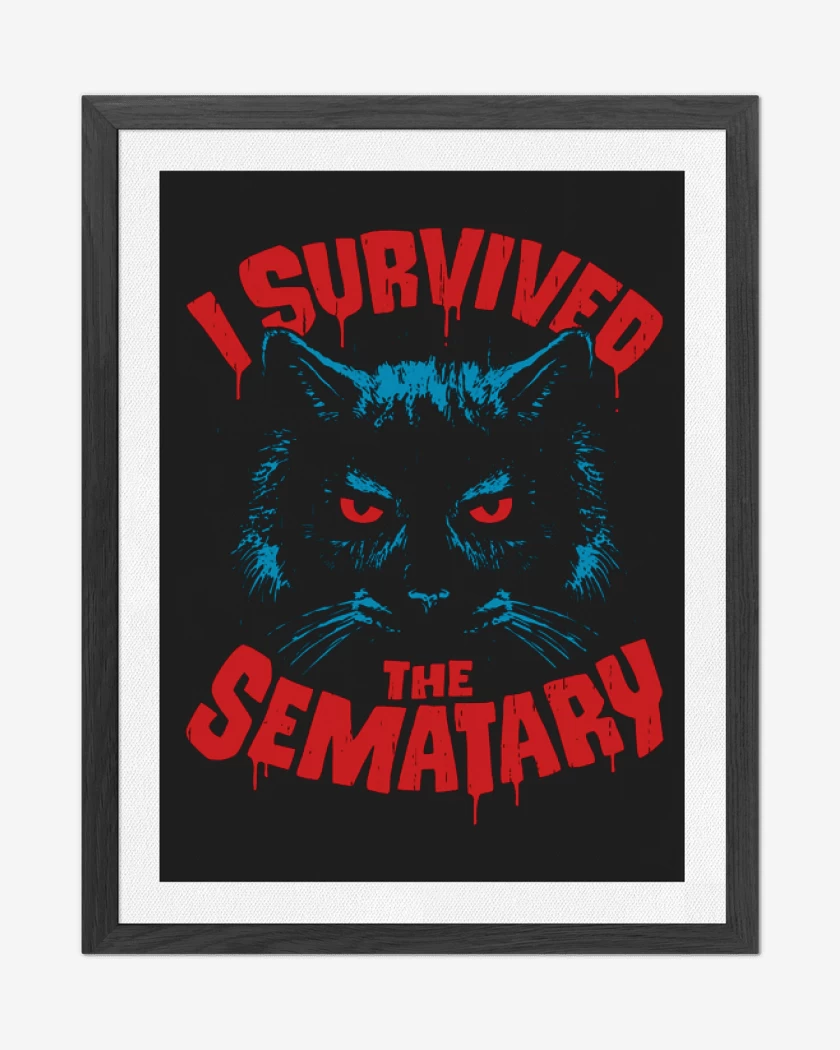 Cuadro decorativo Negro de I survived the sematary