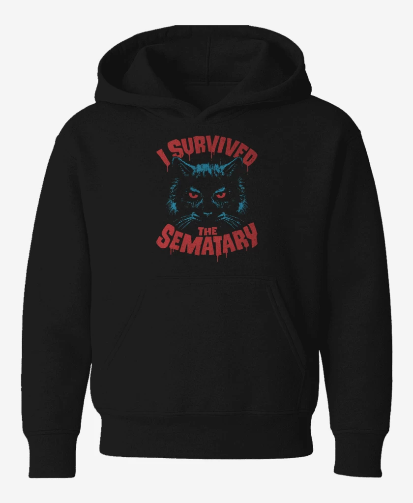 Poleron de niño Negro de I survived the sematary