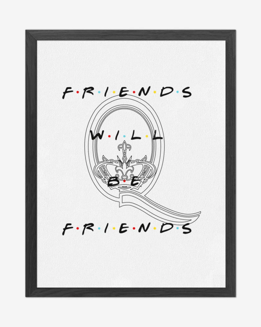 Cuadro decorativo Blanco de Friends will be friends