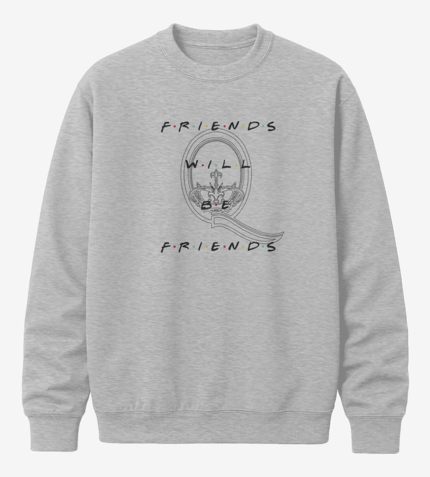 Poleron polo Gris Melange de Friends will be friends