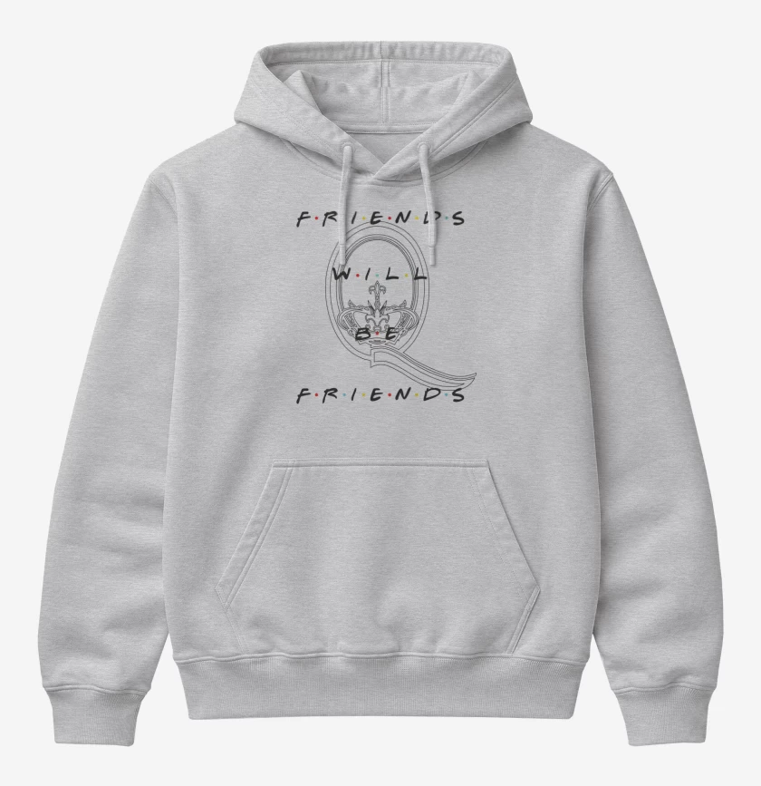 Poleron Canguro básico Gris Melange de Friends will be friends