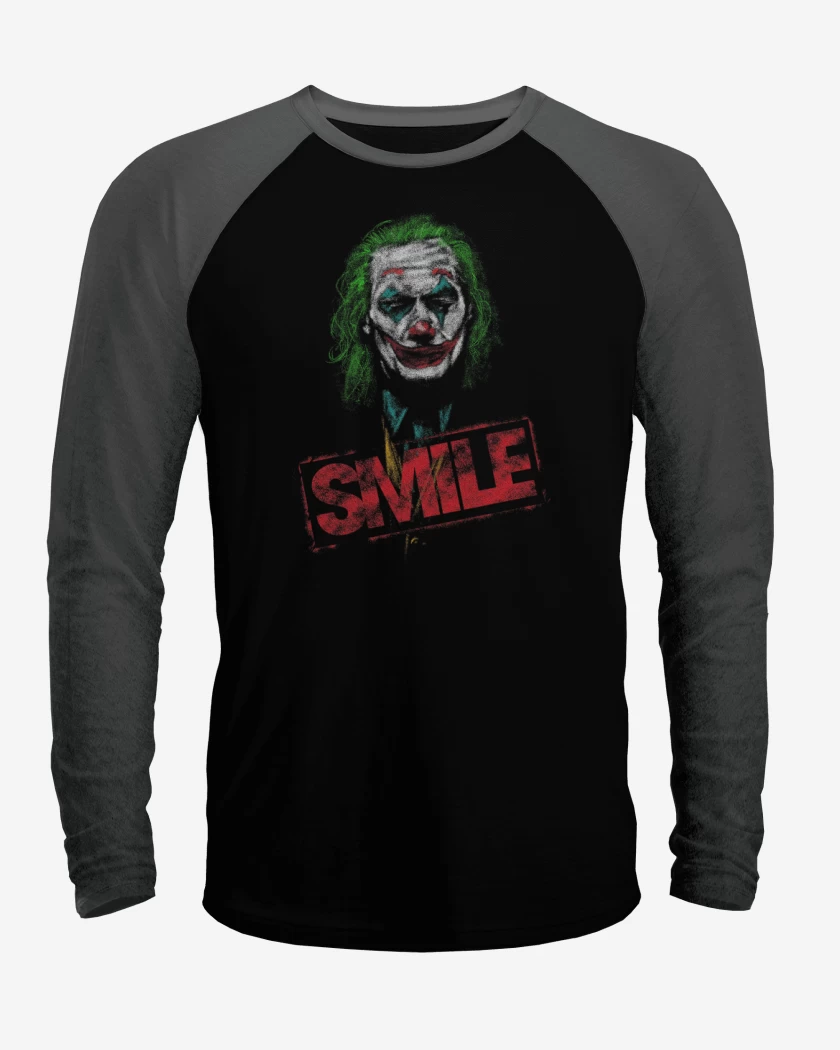 Polera Raglan Negro / Negro Heather de Smile