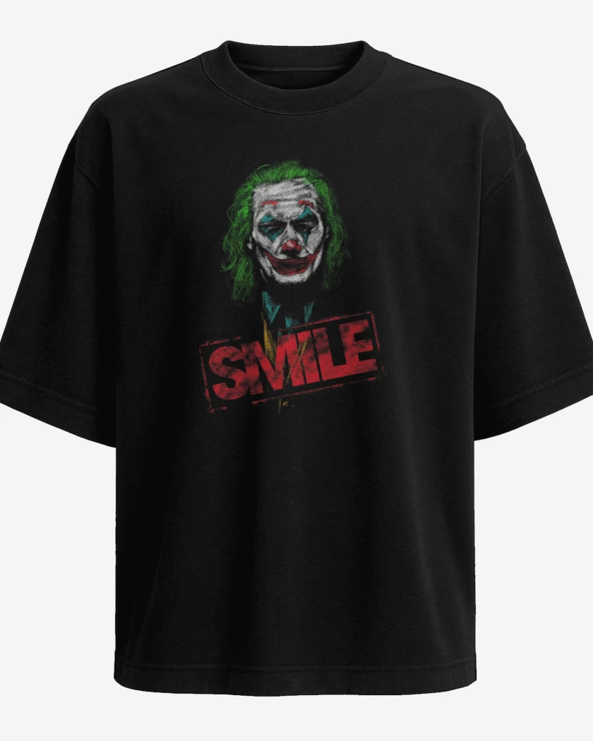 Polera Oversize Negro de Smile