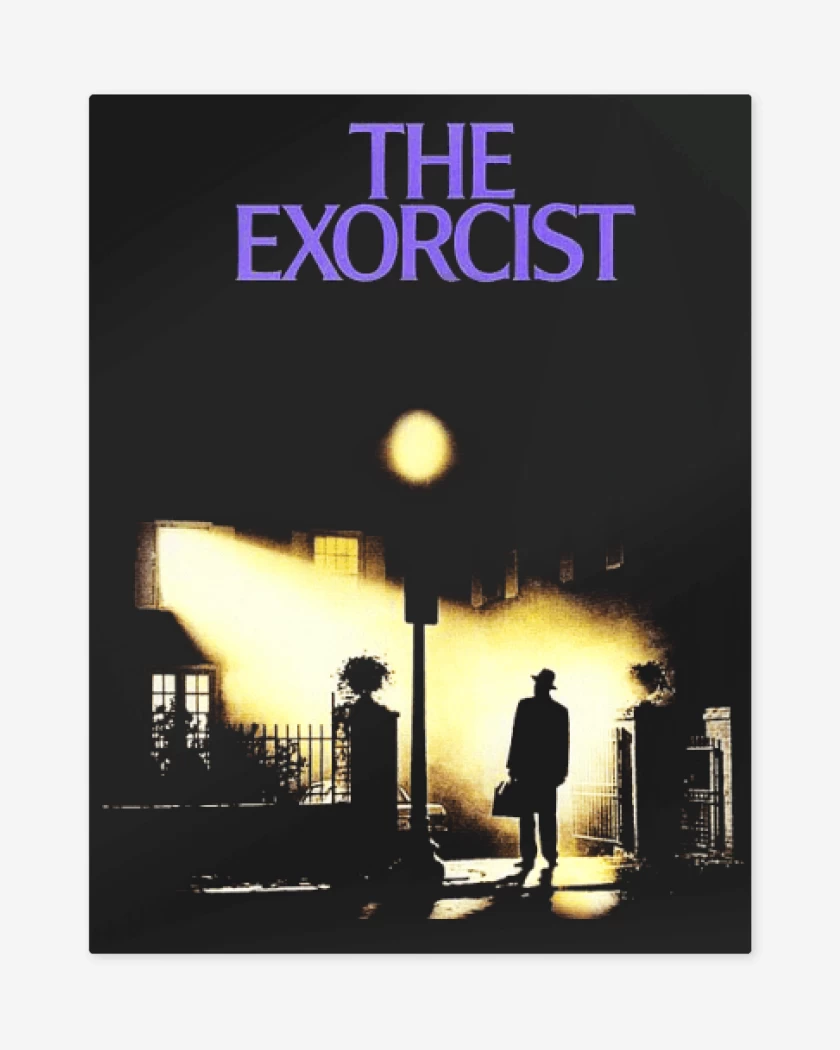 Print metalico Negro de The exorcist