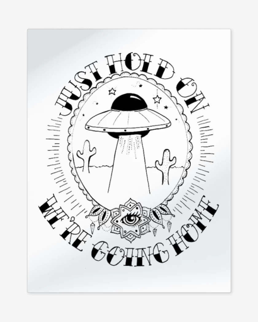 Print metalico Blanco de Going home