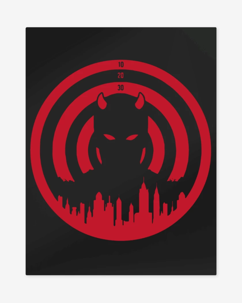 Print metalico Negro de Daredevil