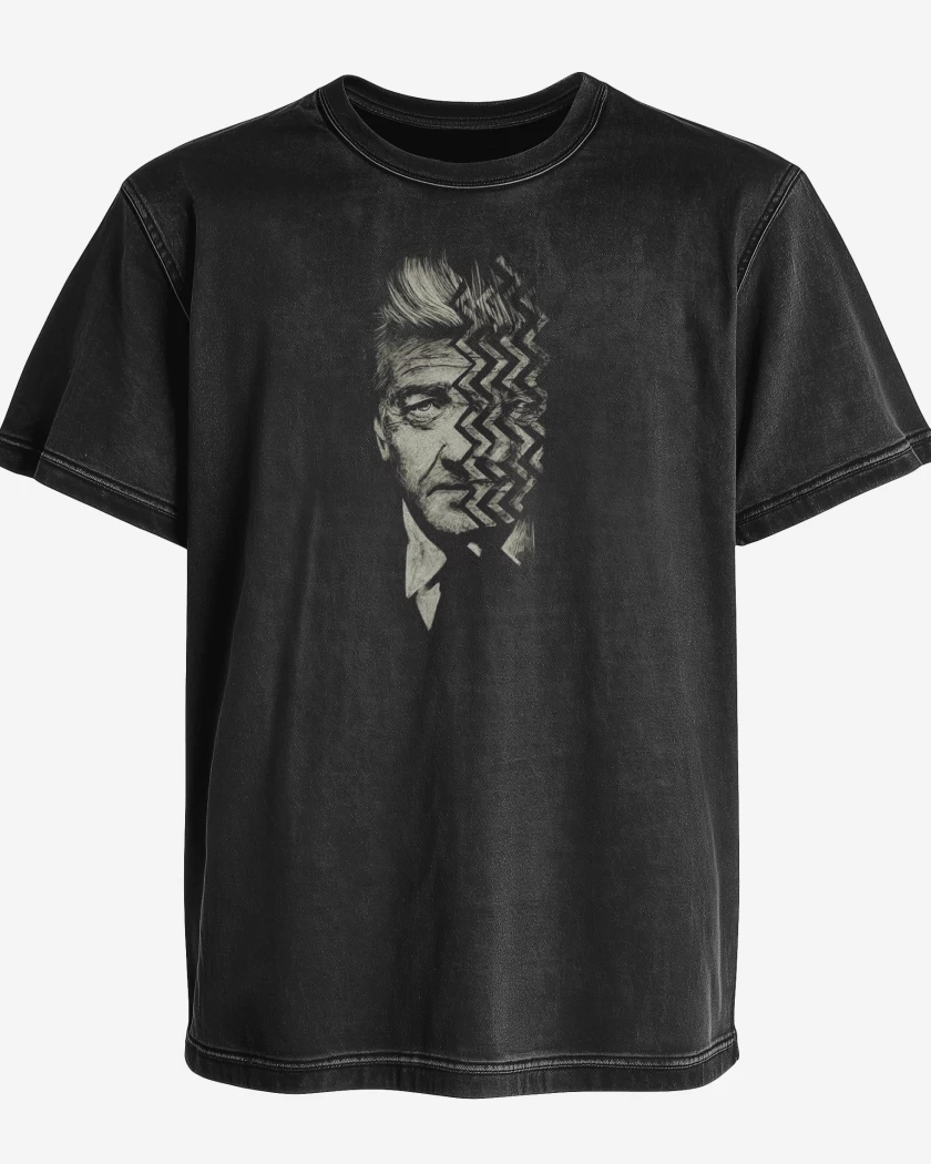 Polera desgastada Negro de Lynch
