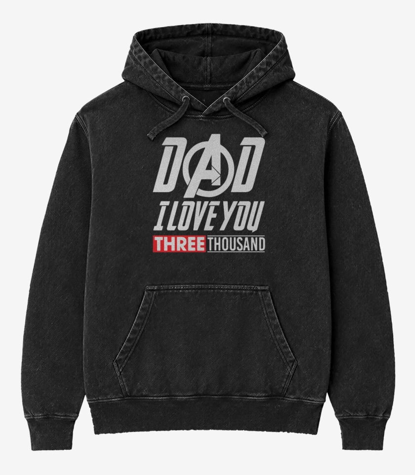 Poleron Canguro Acid Wash Negro de T3 amo 3000 2.0