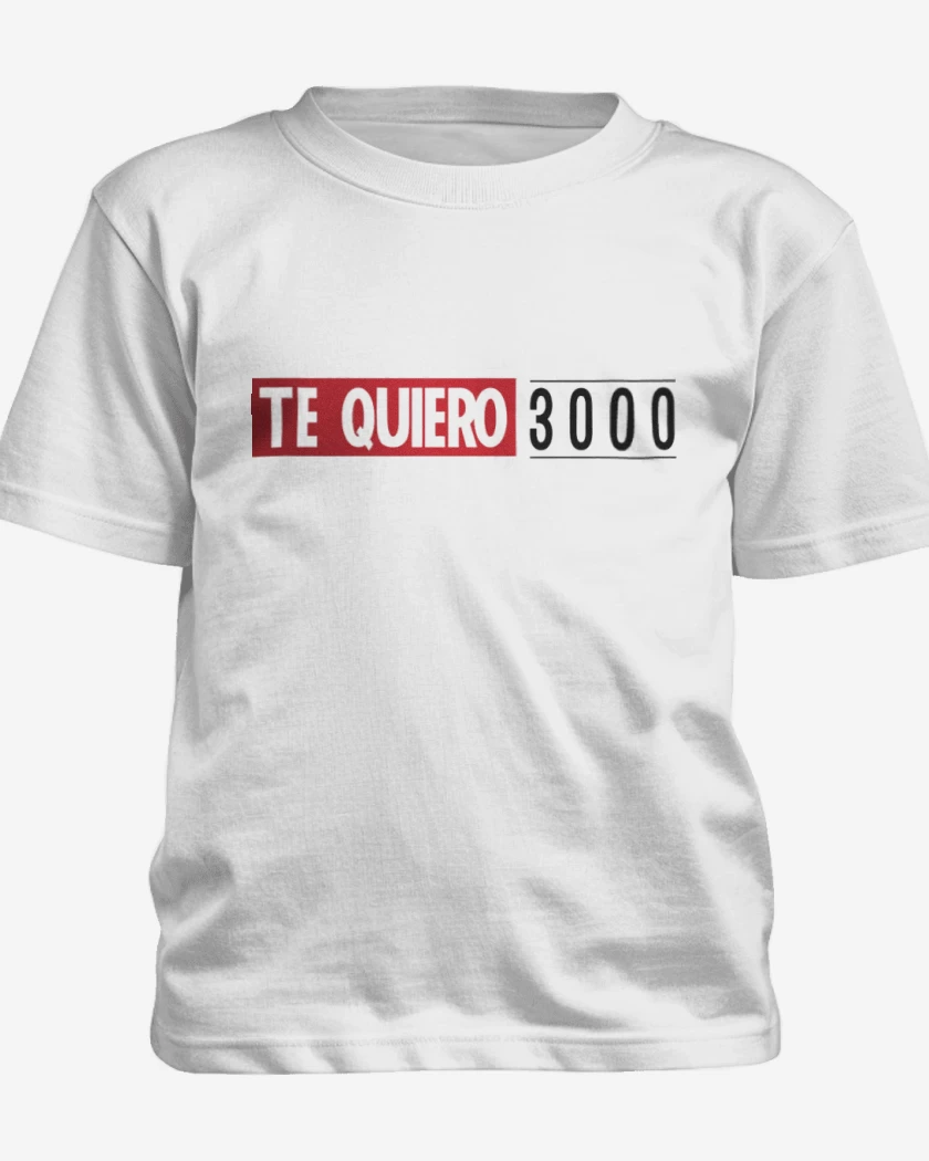 Polera de niño Blanco de Te quiero 3000