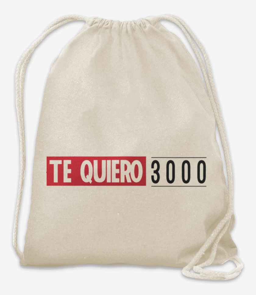 Mochila Blanco de Te quiero 3000