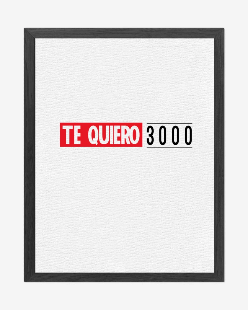 Cuadro decorativo Te quiero 3000