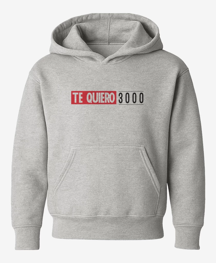 Poleron de niño Gris Melange de Te quiero 3000