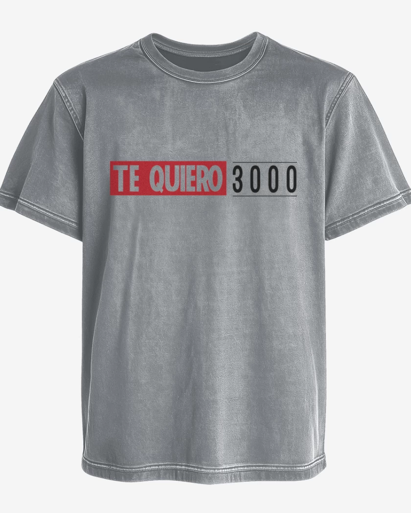 Polera desgastada Te quiero 3000