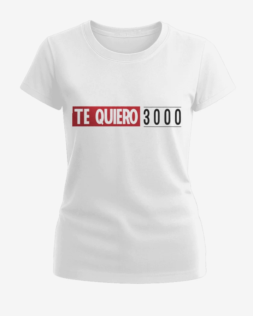 Polera de Mujer Blanco de Te quiero 3000