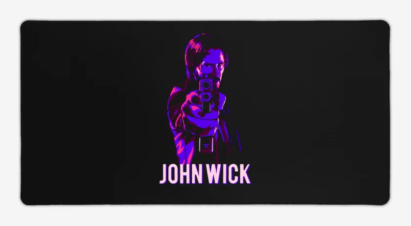 Mouse pad Gamer Negro de John Wick