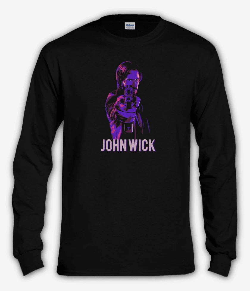 Polera manga larga Negro de John Wick