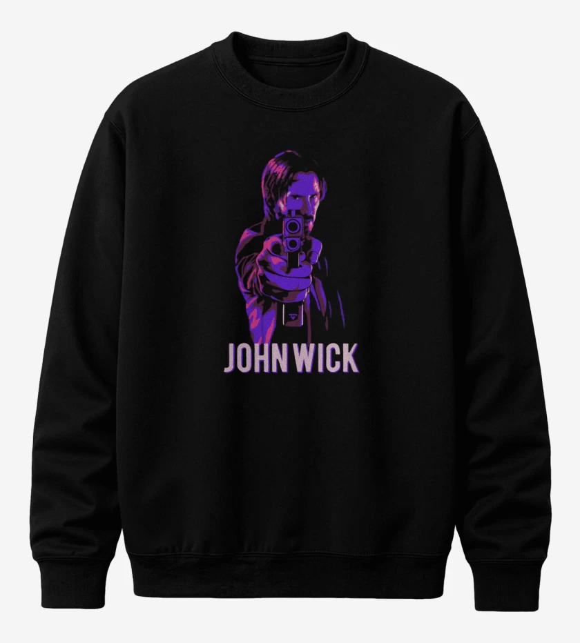 Poleron polo Negro de John Wick