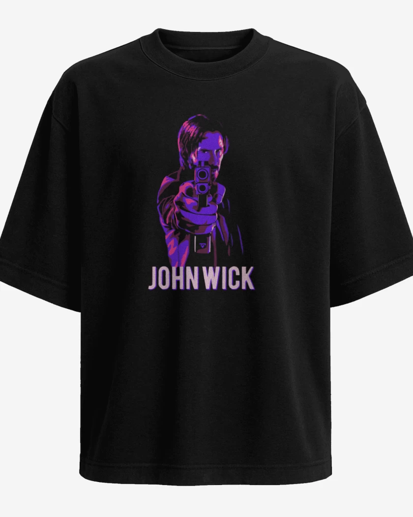 Polera Oversize Negro de John Wick