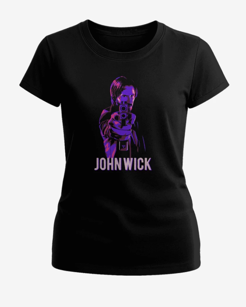 Polera de Mujer Negro de John Wick