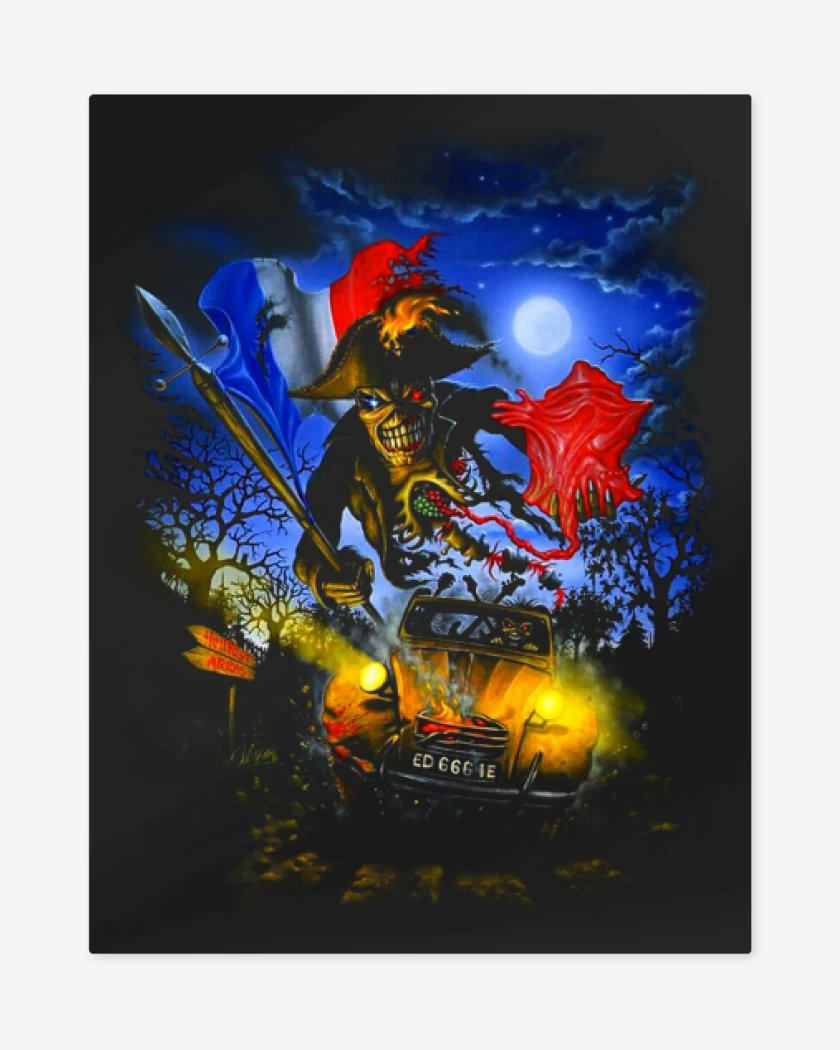 Print metalico Negro de Iron Maiden