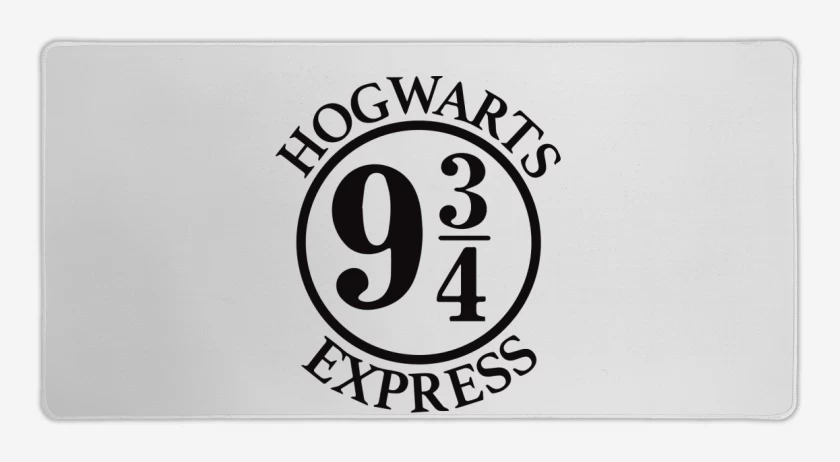 Mouse pad Gamer Blanco de Hogwarts Express