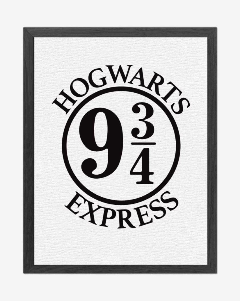 Cuadro decorativo Blanco de Hogwarts Express