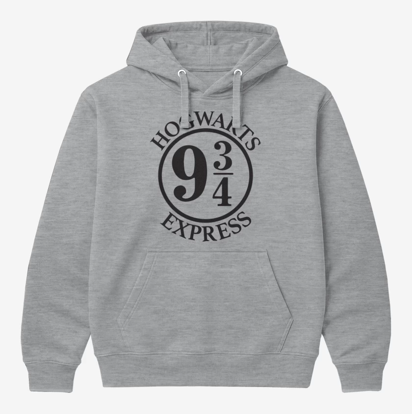 Polerón Canguro Gris Melange de Hogwarts Express