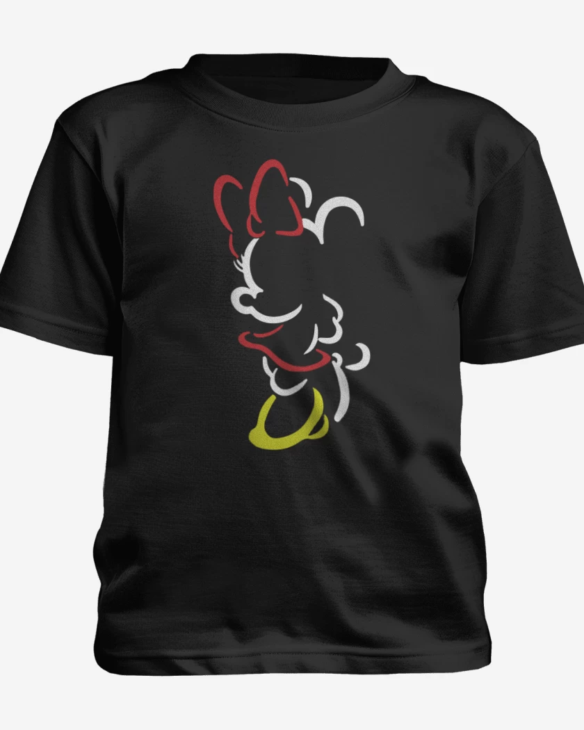 Polera de niño Negro de Mickey y Minnie
