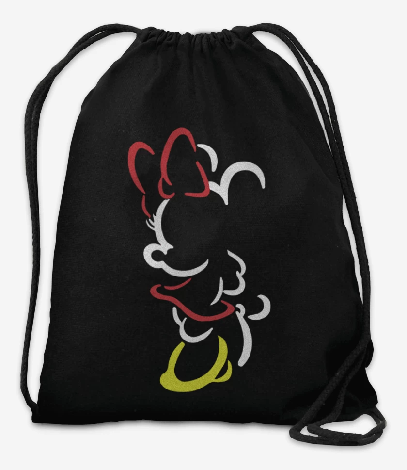 Mochila Negro de Mickey y Minnie