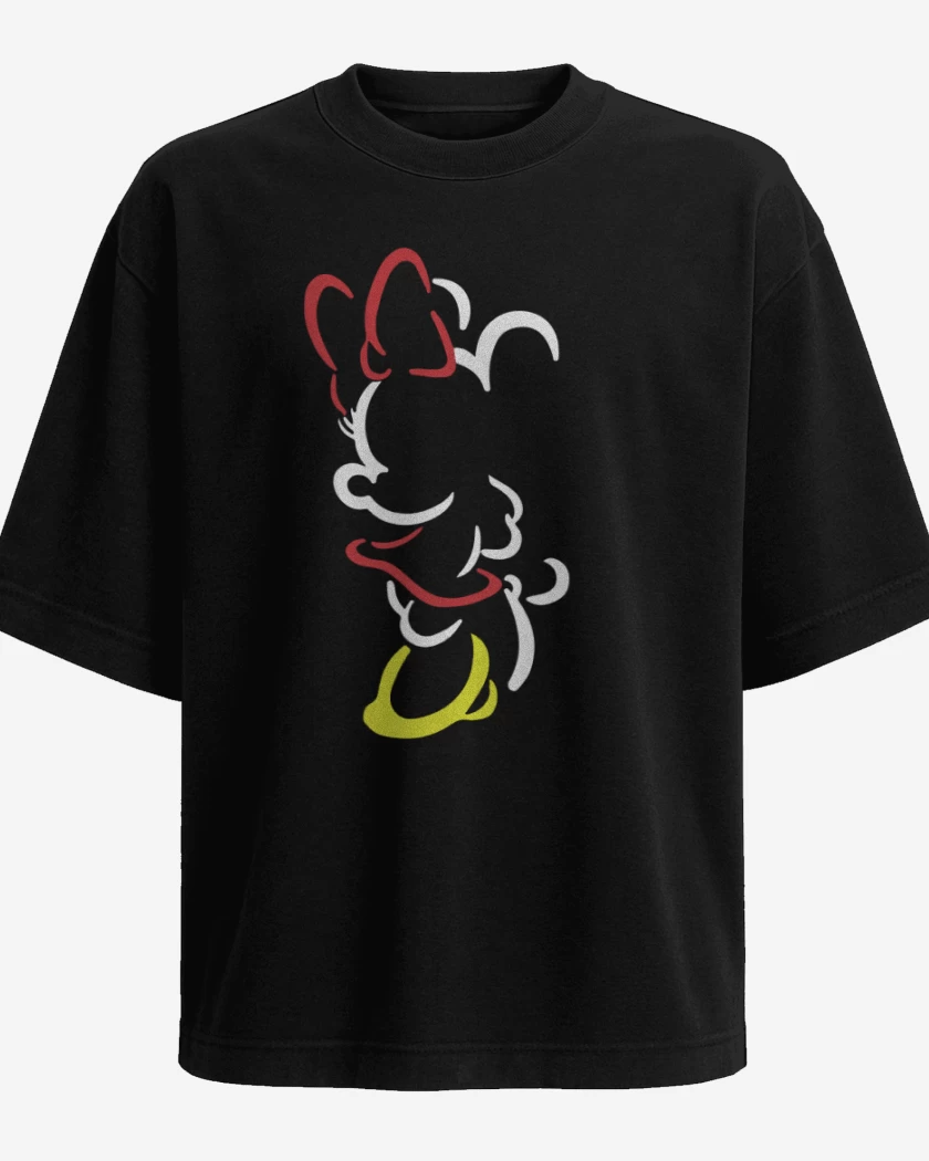 Polera Oversize Mickey y Minnie