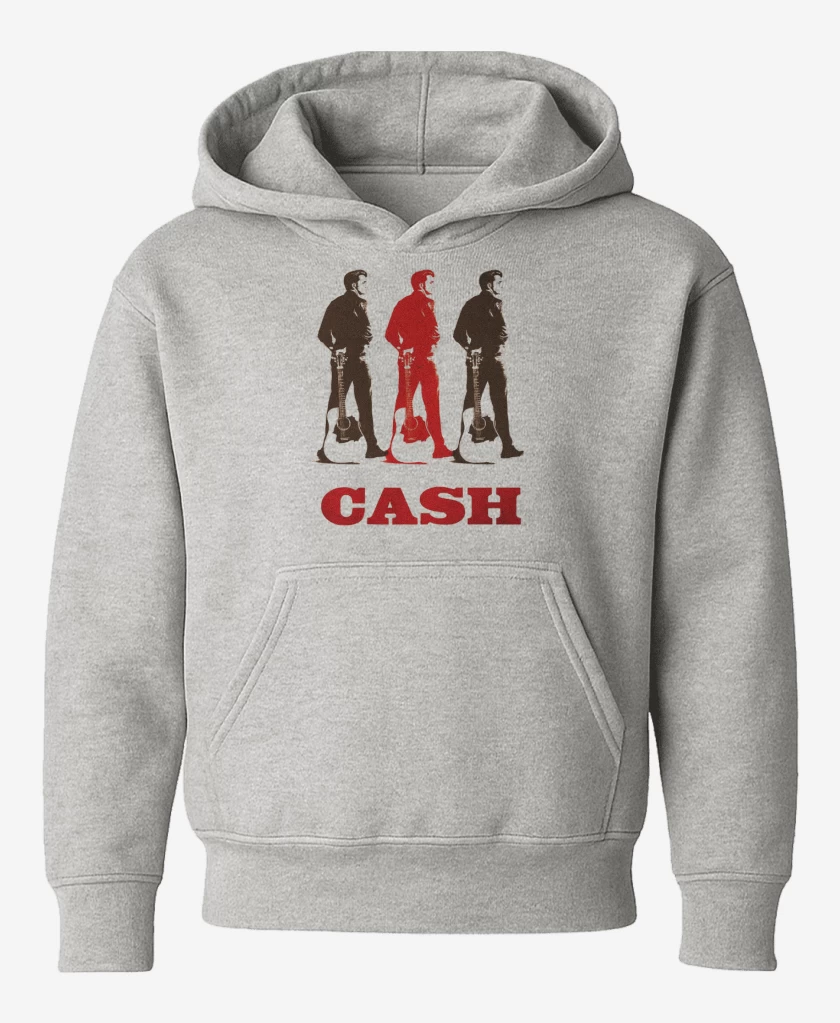 Poleron de niño Gris Melange de Johny Cash 5