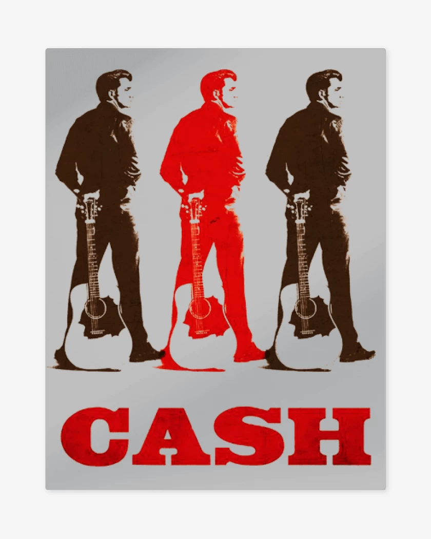 Print metalico Gris Melange de Johny Cash 5
