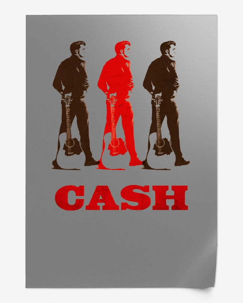 Print Gris Melange de Johny Cash 5