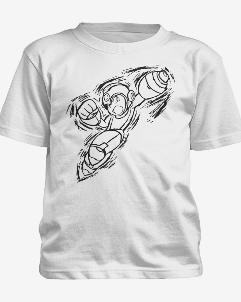 Polera de niño Blanco de Megaman - Buster