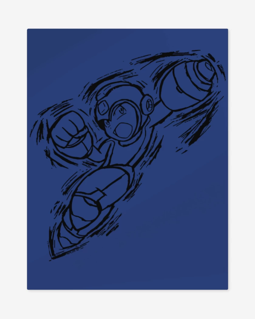 Print metalico Megaman - Buster