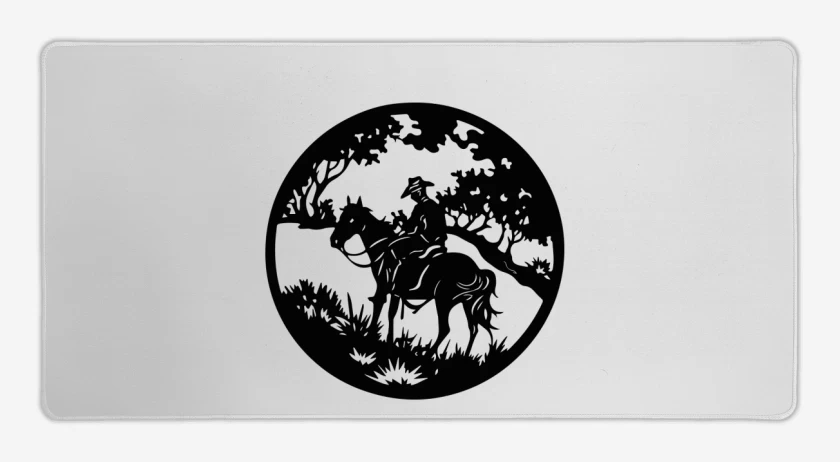 Mouse pad Gamer Blanco de Vaquero