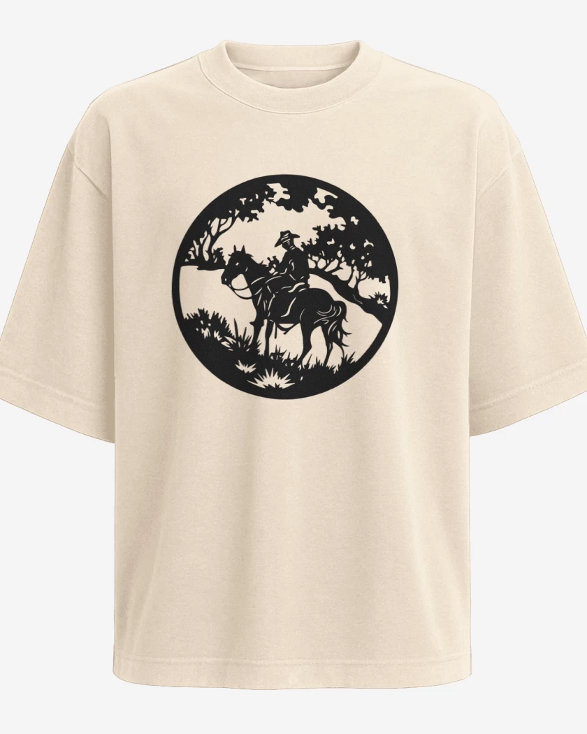 Polera Oversize Beige de Vaquero
