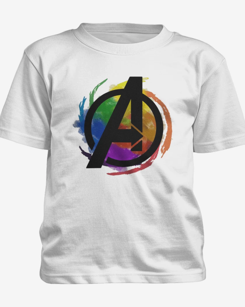 Polera de niño Blanco de Avengers colors