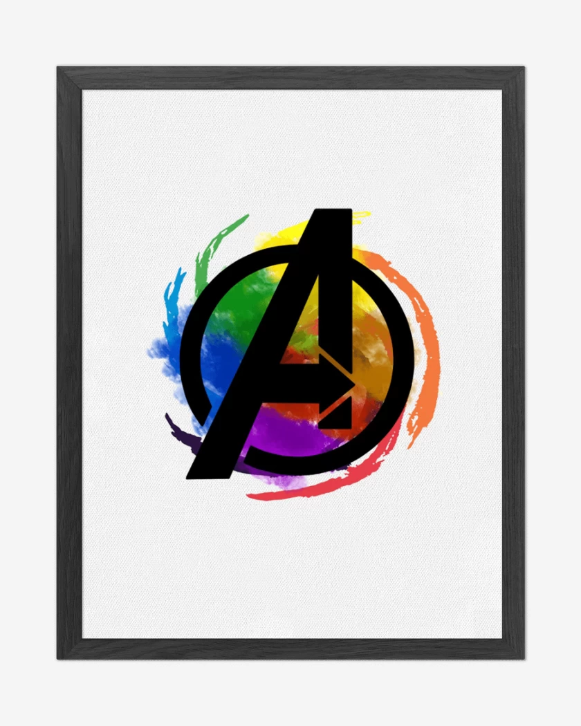 Cuadro decorativo Blanco de Avengers colors