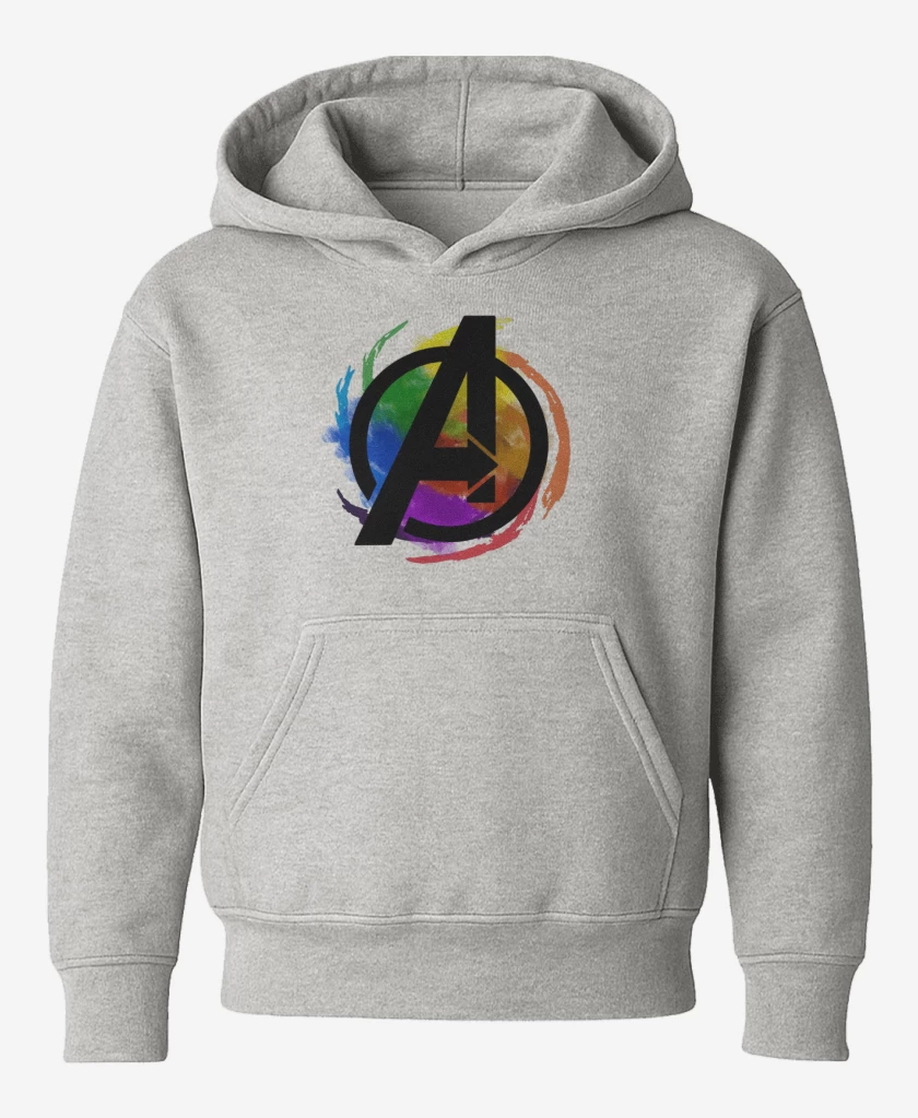 Poleron de niño Gris Melange de Avengers colors