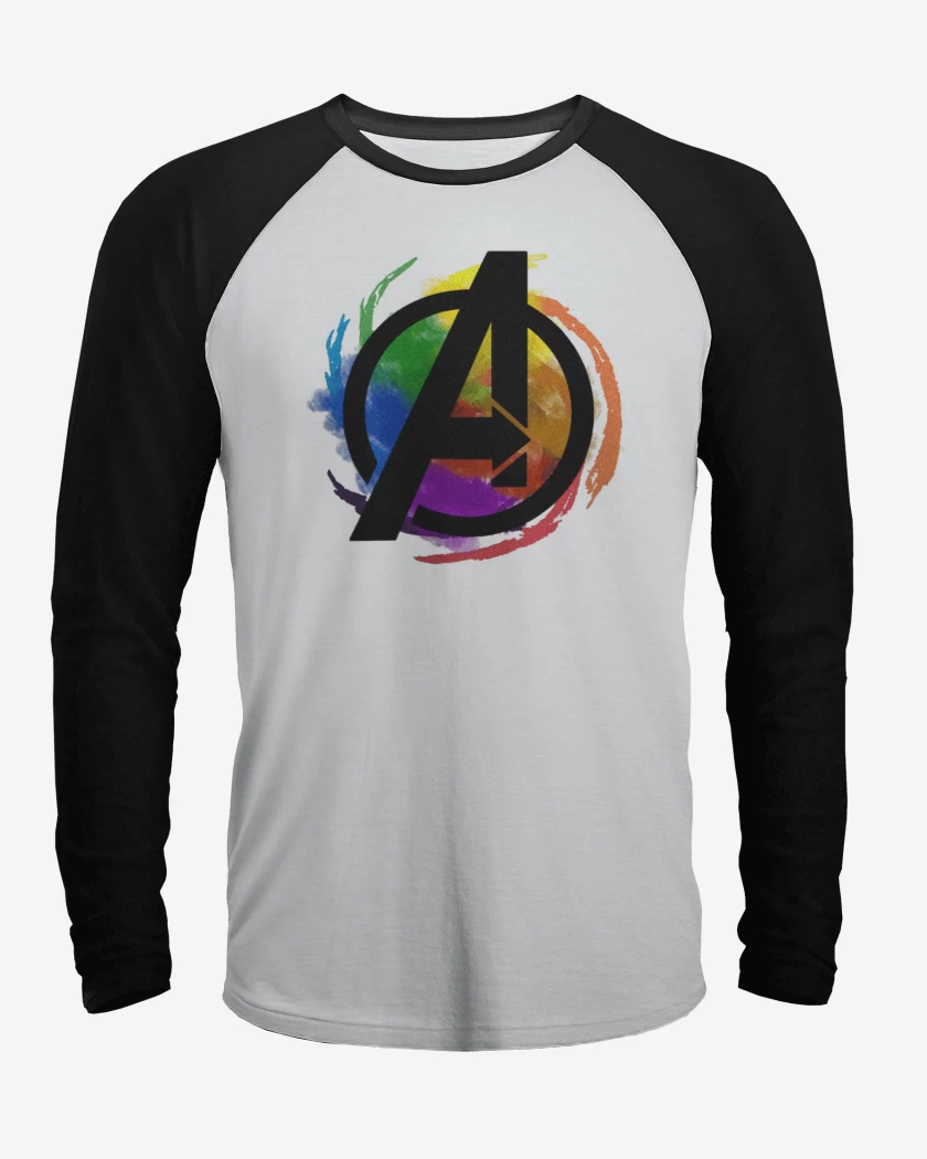 Polera Raglan Avengers colors