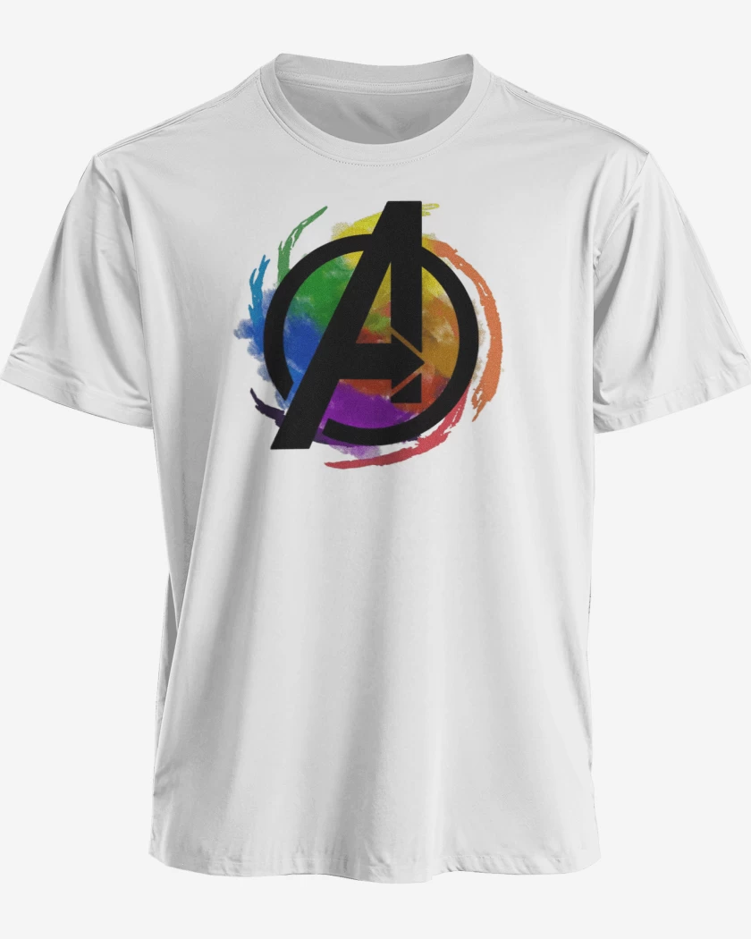 Polera premium Blanco de Avengers colors