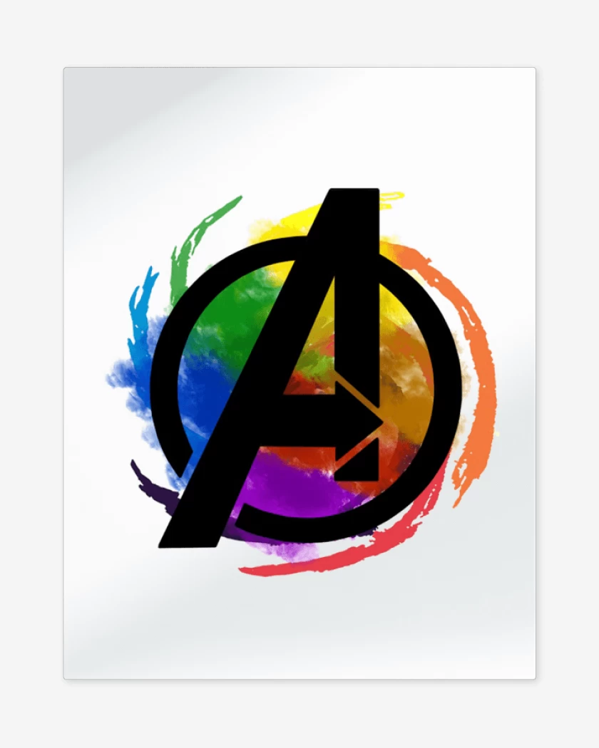 Print metalico Avengers colors