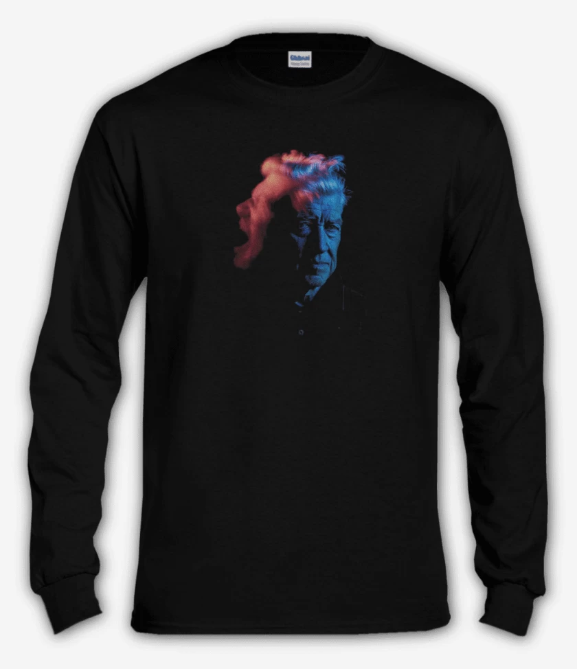 Polera manga larga Negro de David Lynch