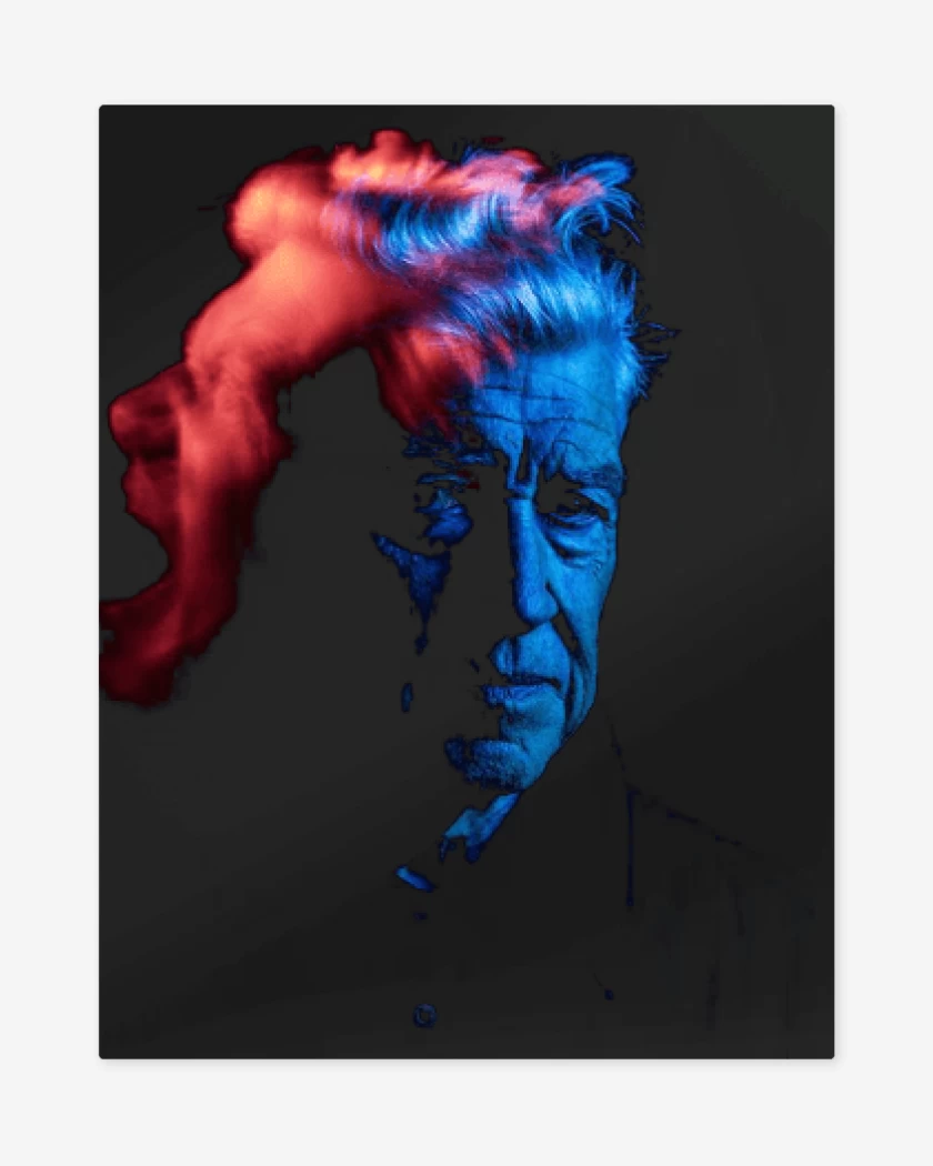 Print metalico Negro de David Lynch