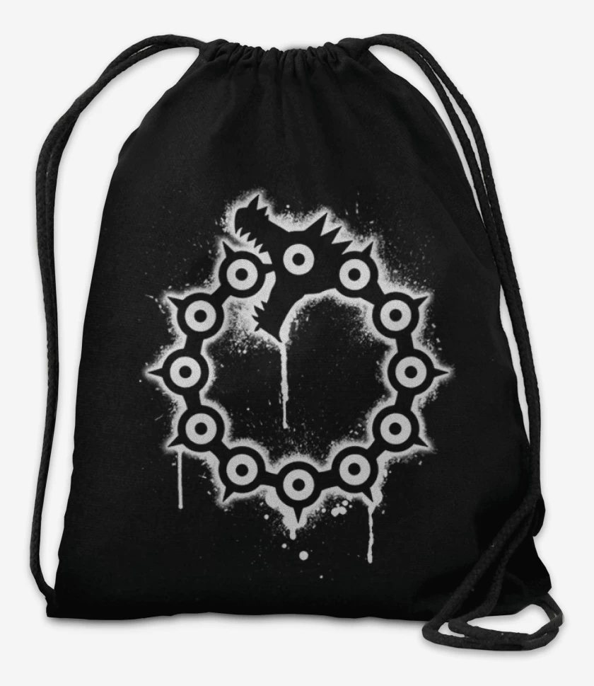 Mochila Negro de Dragon de la ira
