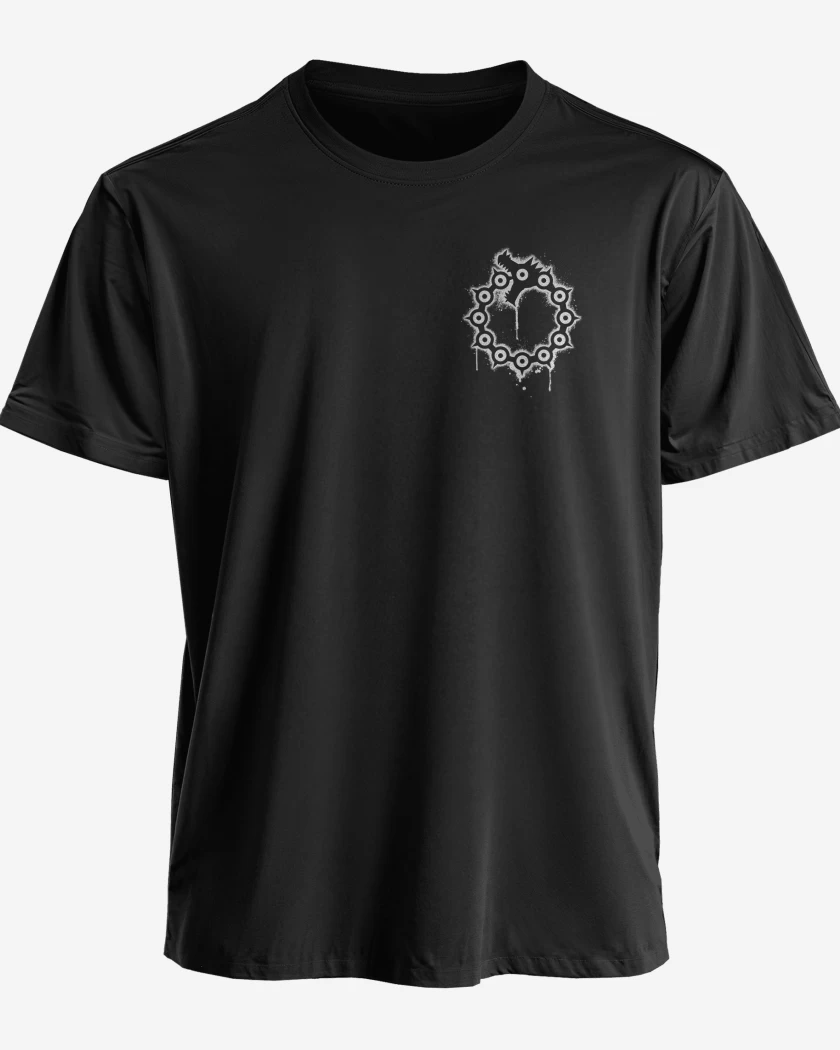 Polera premium Negro de Dragon de la ira