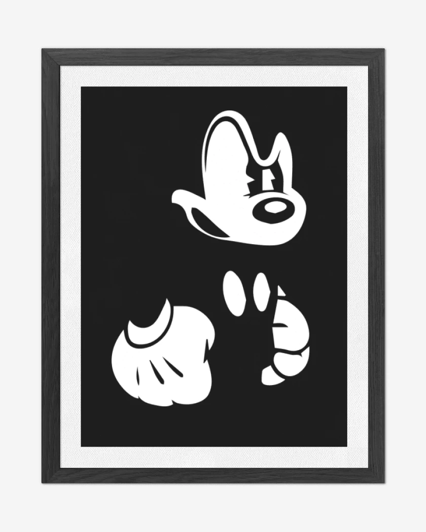 Cuadro decorativo Negro de El mickey 2