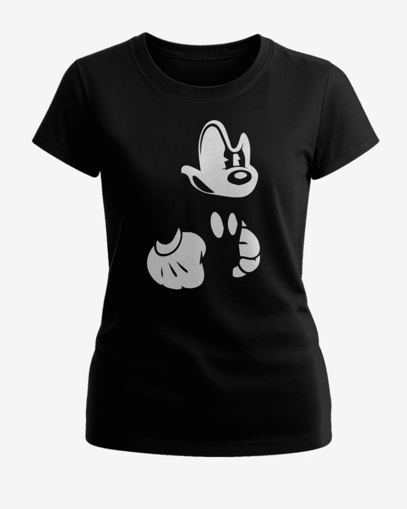 Polera de Mujer Negro de El mickey 2